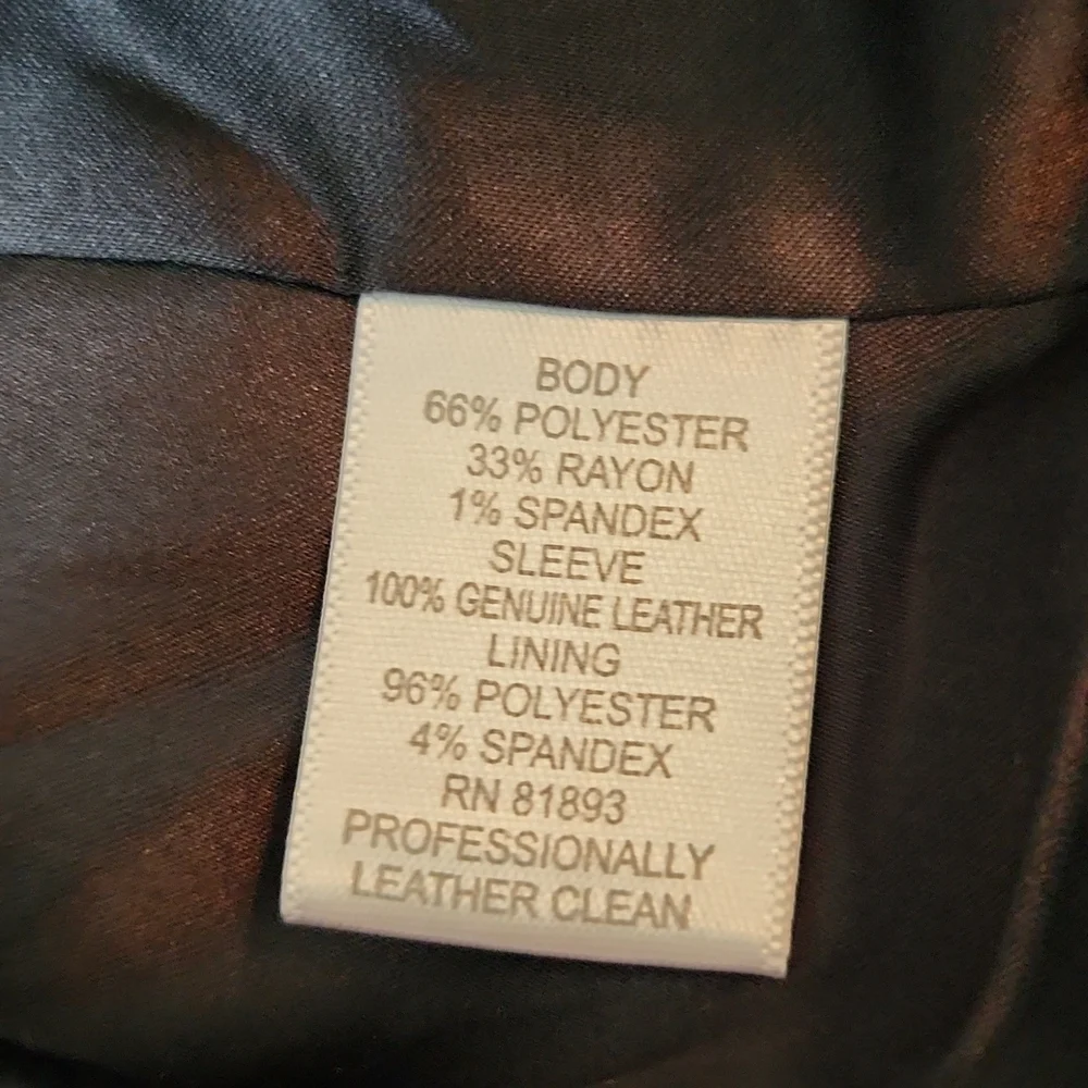 GILI Got It Love It Leather  and fabric jacket 2 - Picture 11 of 11